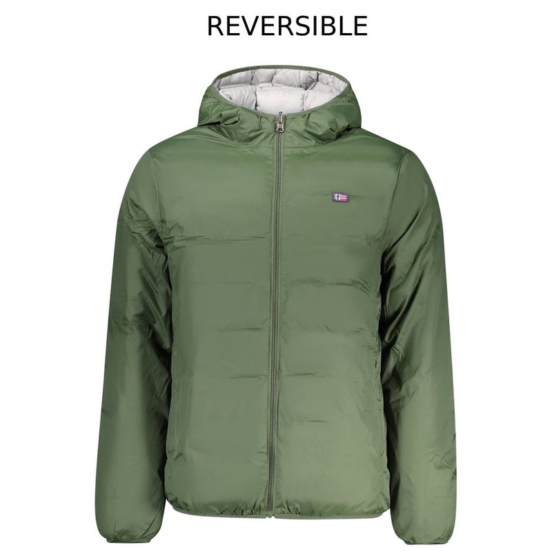 Veste réversible en polyester verte pour homme Norway 1963