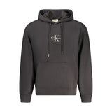Pull à capuche noir en coton Calvin Klein pour homme