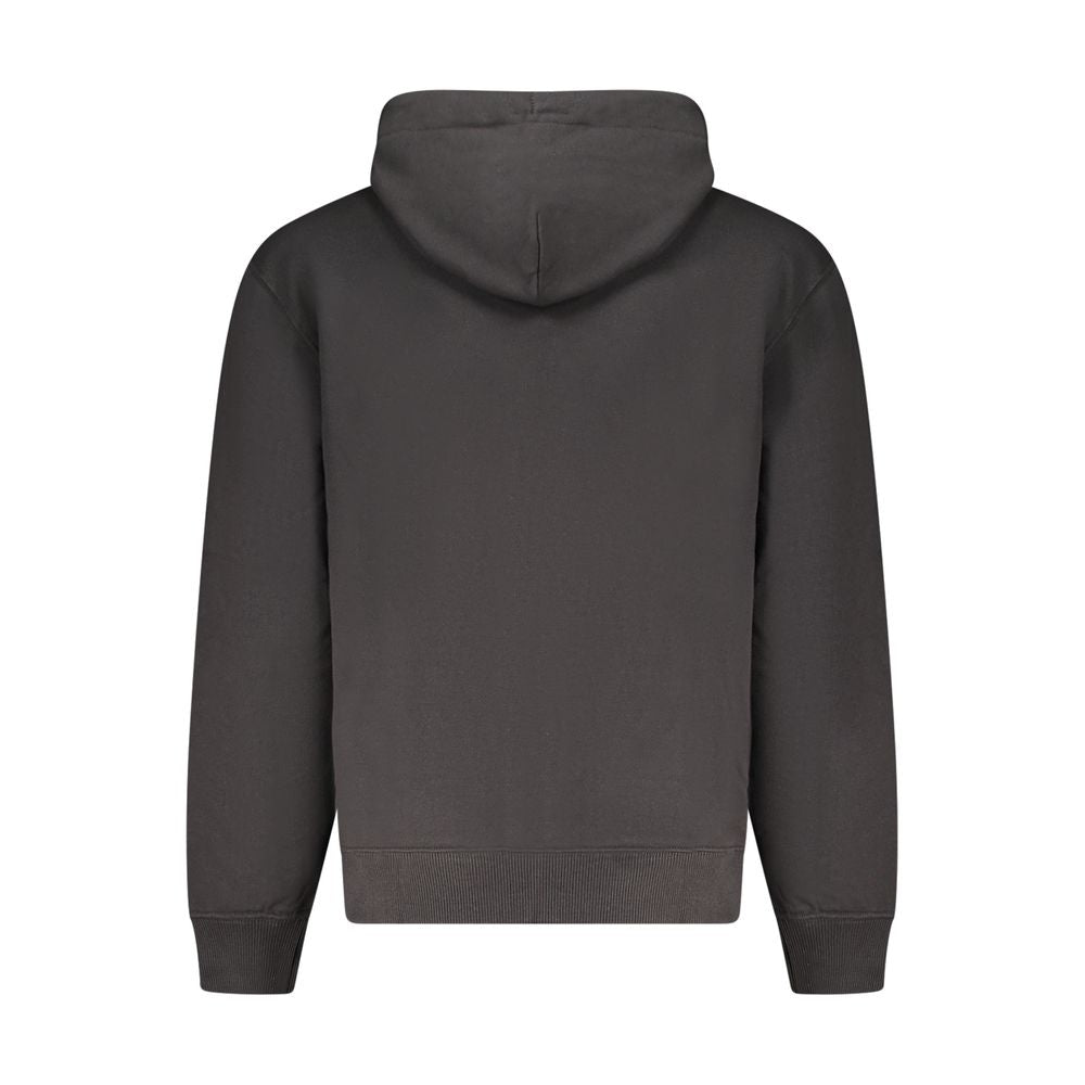 Pull à capuche noir en coton Calvin Klein pour homme