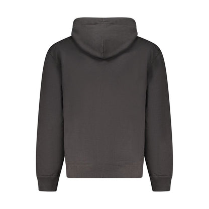 Pull à capuche noir en coton Calvin Klein pour homme