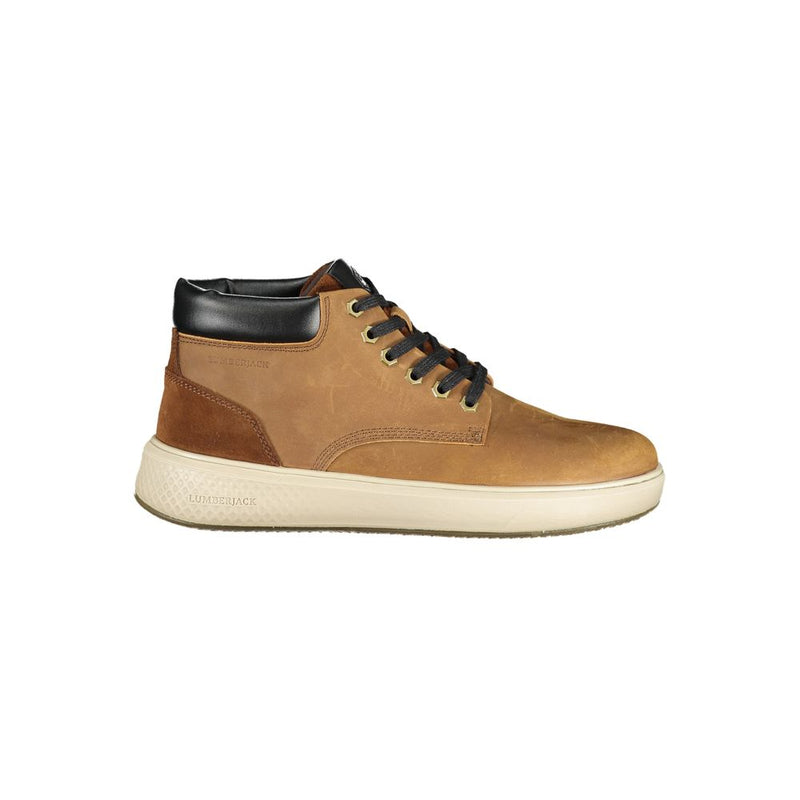 Lumberjack Virgil Brown Leather Men Ankle Boot