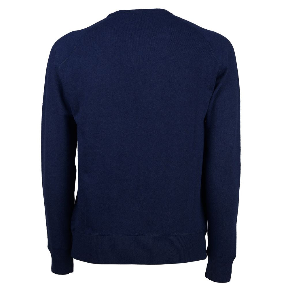 Pull en cachemire bleu pour homme d'Emilio Romanelli