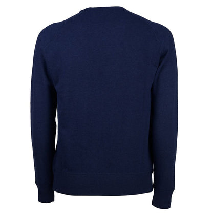 Pull en cachemire bleu pour homme d'Emilio Romanelli