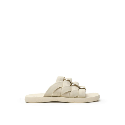 Chaussons en tissu beige de Bottega Veneta