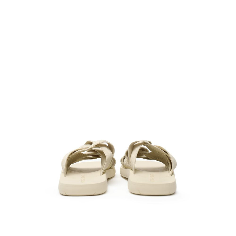 Chaussons en tissu beige de Bottega Veneta