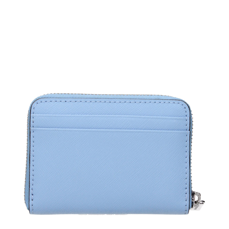 Michael Kors Light Blue Leather Cardholder - Élégant et Pratique