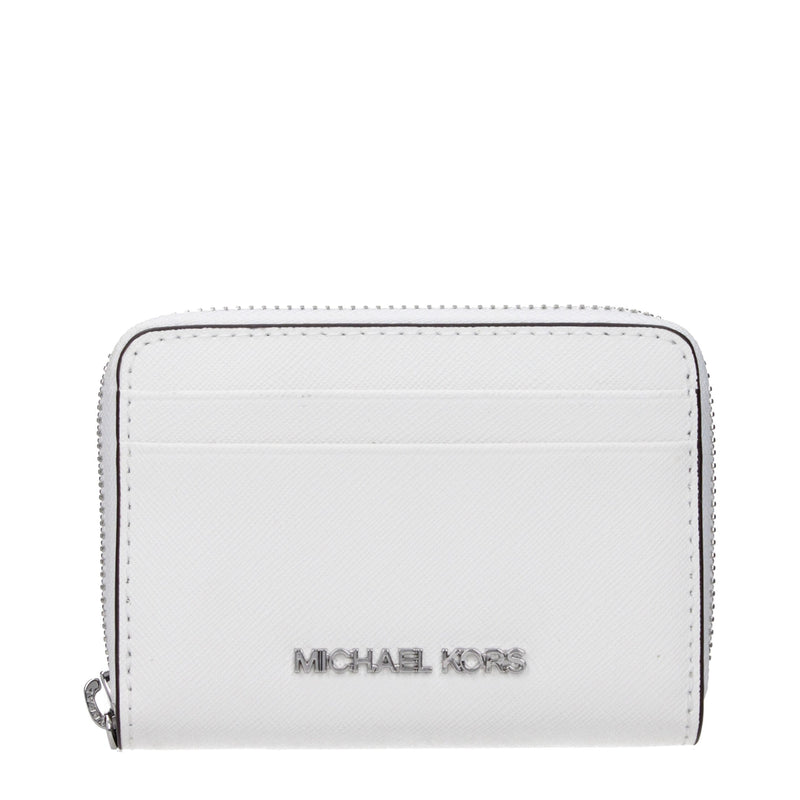 Michael Kors White Leather Cardholders - Élégance et Fonctionnalité