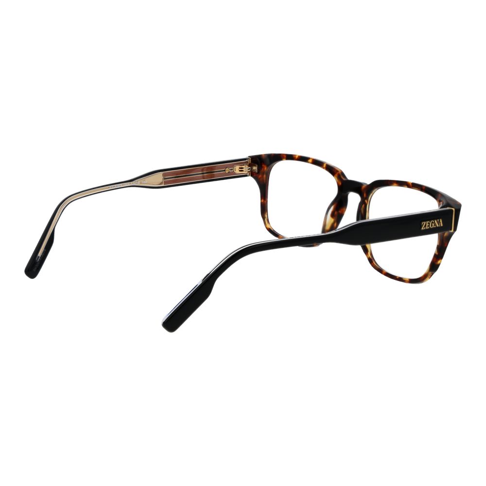 Ermenegildo Zegna Lunettes de Vue pour Hommes en Acétate Marron
