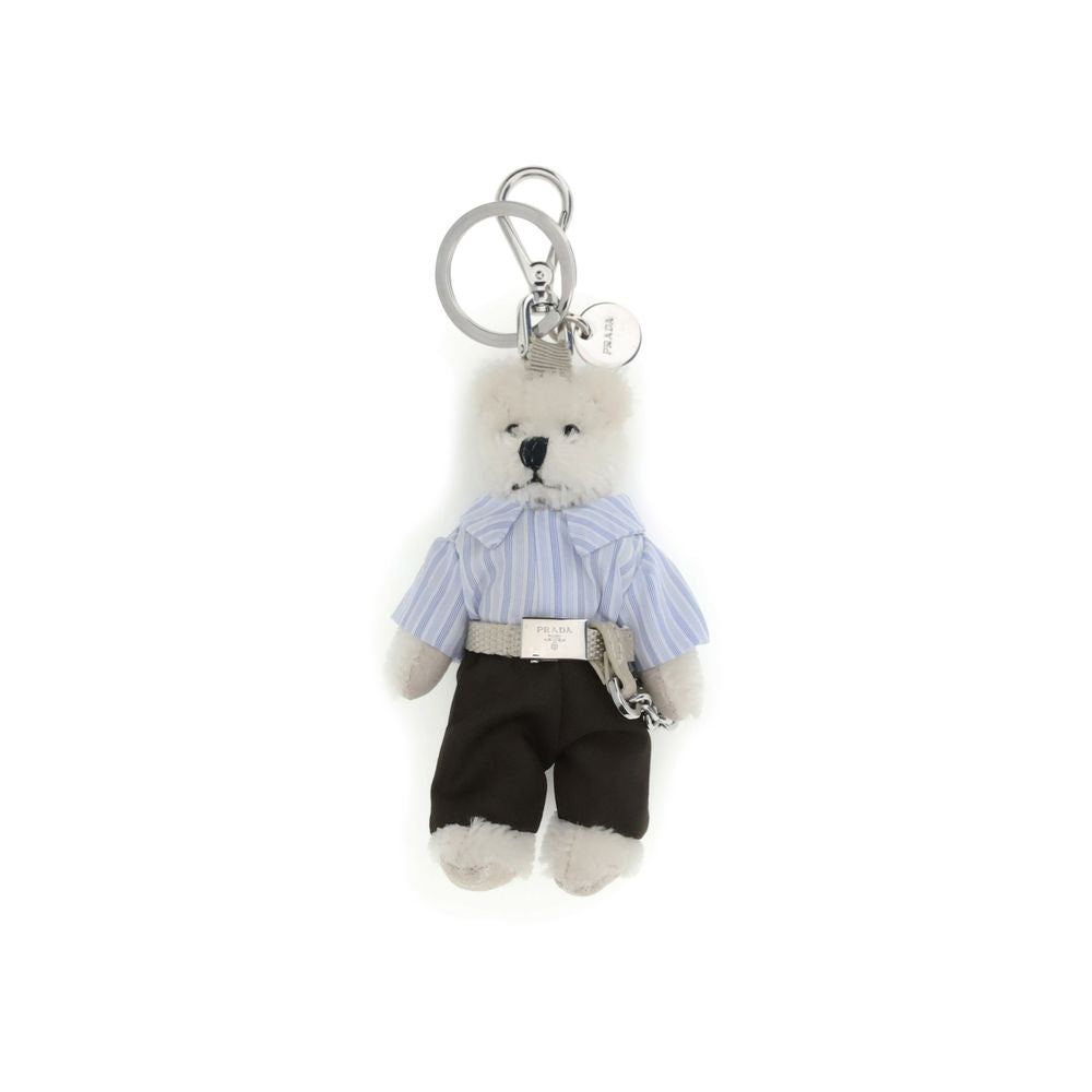 Porte-clés ours en peluche Prada
