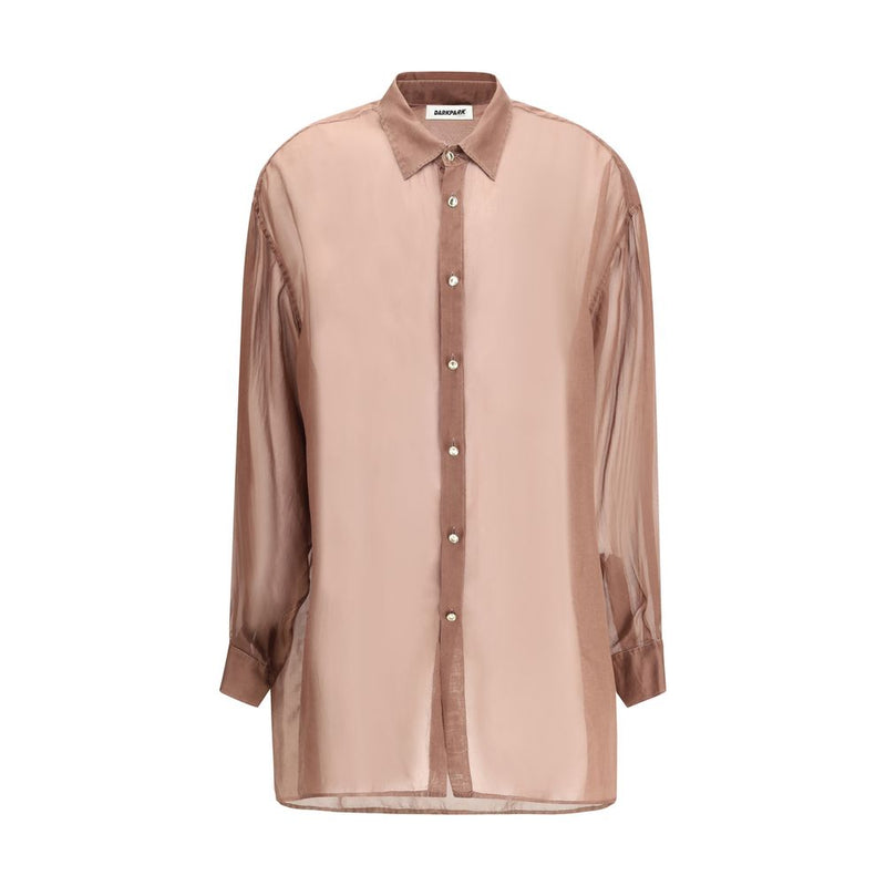 Darkpark Keanu Silk Organza Shirt - Oversize Fit for Modern Elegance