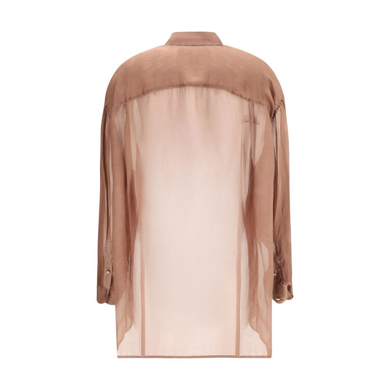 Darkpark Keanu Silk Organza Shirt - Oversize Fit for Modern Elegance