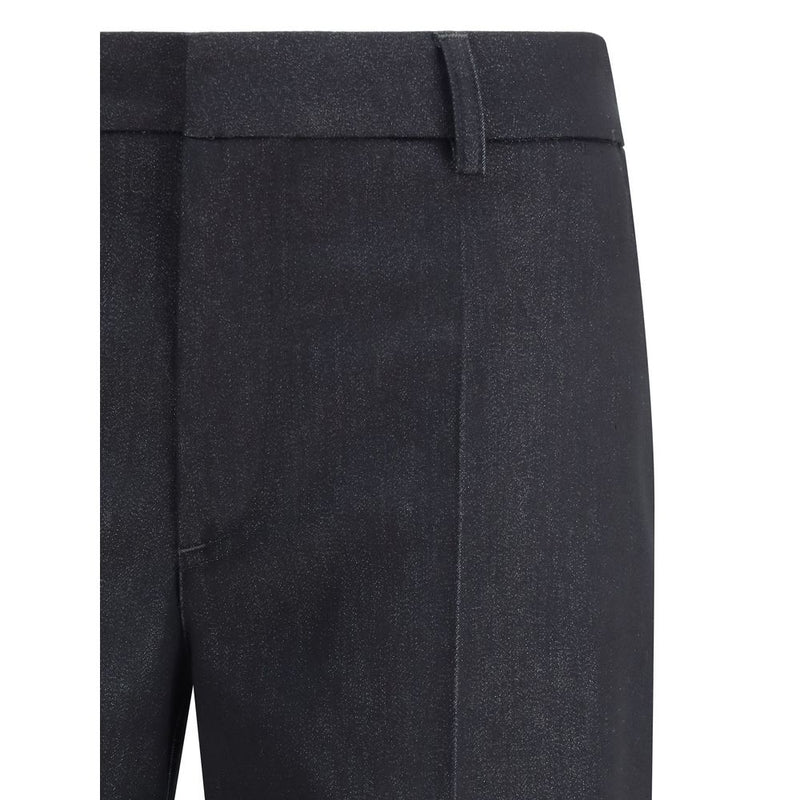 Darkpark Poppy Trousers - Pantalons en Chambray Coton Évasés
