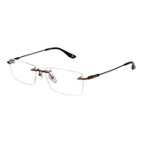 Monture de lunettes pour hommes BMW marron en titane