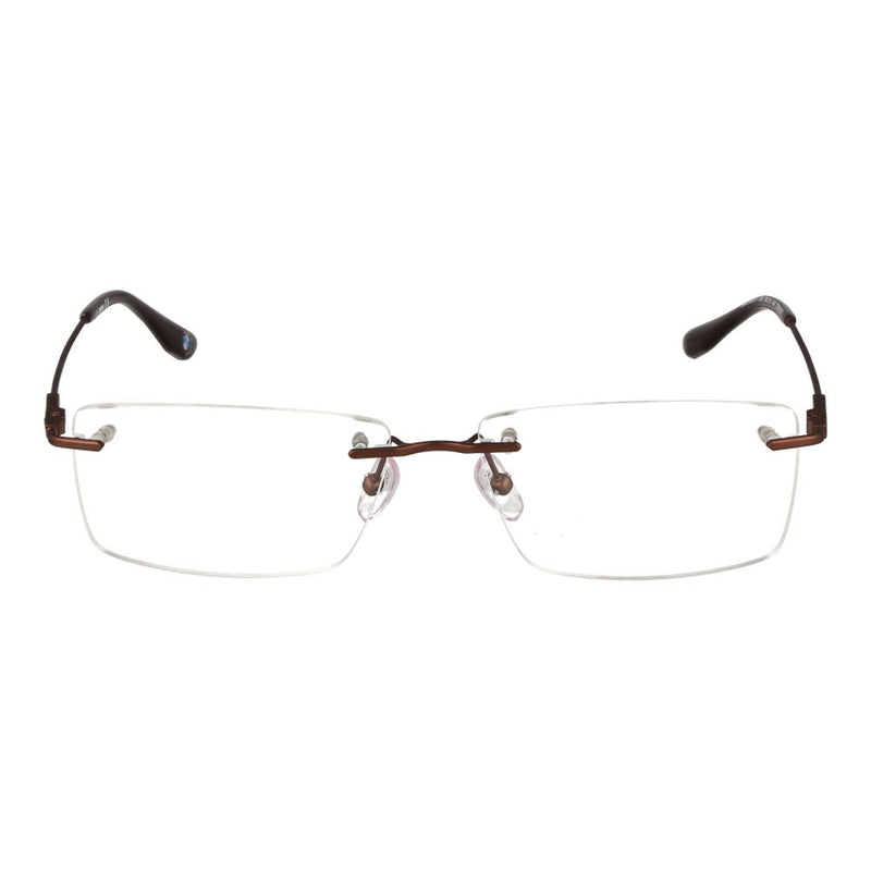 Monture de lunettes pour hommes BMW marron en titane