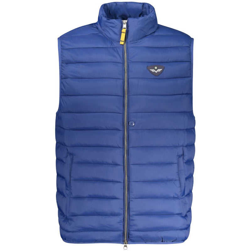 Armata Di Mare Blue Polyamide Sleeveless Jacket