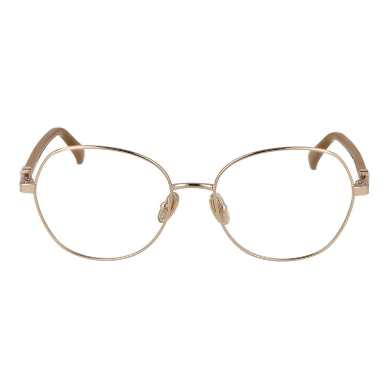 Max Mara Gold Women Glasses Frame - Élégant Style Papillon