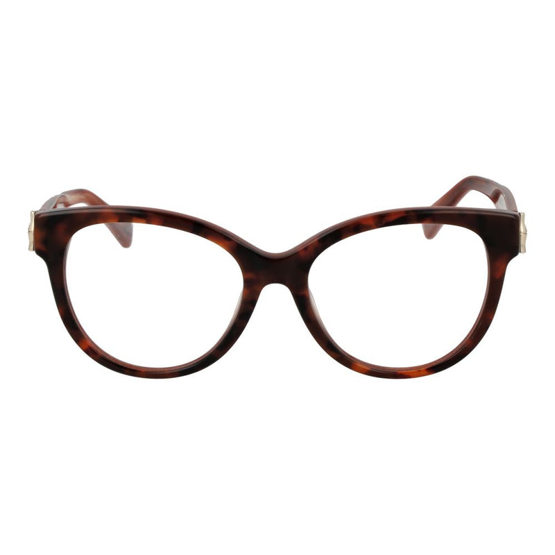 Longchamp Montures de Lunettes Femmes Marron - Style Cat Eye