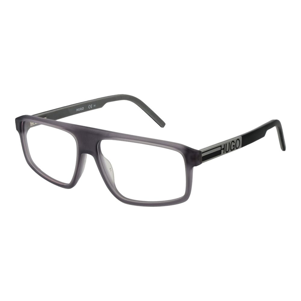 Monture de lunettes Hugo Boss grise pour homme