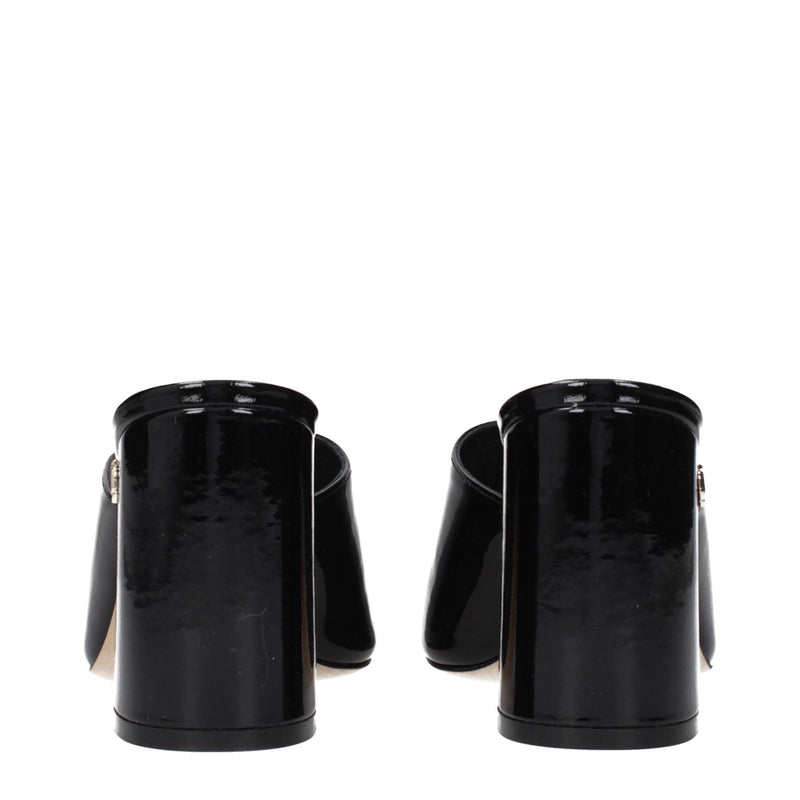 Jimmy Choo Black Leather Platforms - Skyla