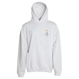 Balenciaga White Cotton Hooded Pullover OVERSIZE Sweater