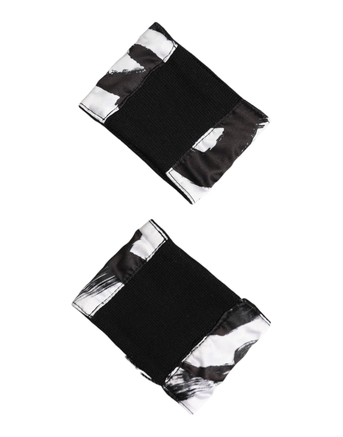 Bracelet en soie noir et blanc à logo DG Dolce &amp; Gabbana (1 paire)