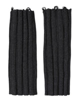 Gants sans doigts en laine vierge noire tricotée Dolce &amp; Gabbana