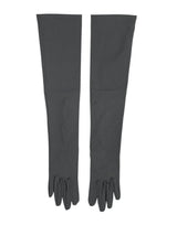 Gants mitaines Dolce &amp; Gabbana gris foncé en viscose, longueur coude, pour homme