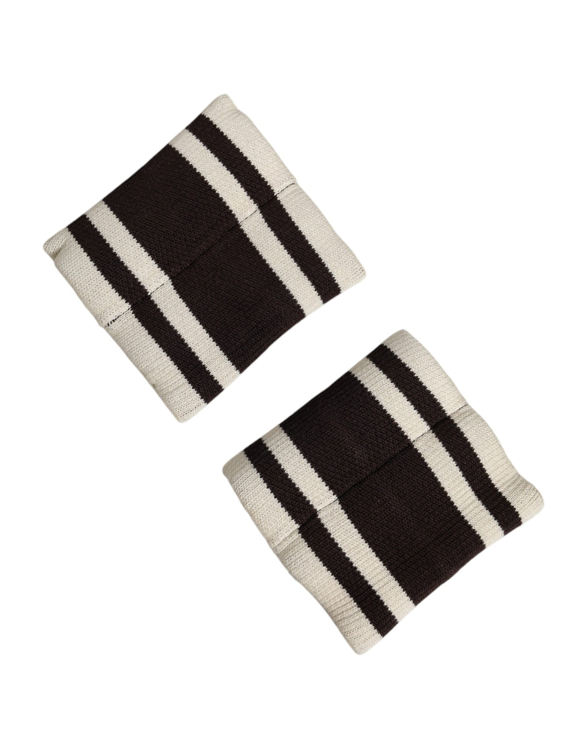 Bracelet Dolce &amp; Gabbana noir et blanc à logo DG en coton (1 paire)