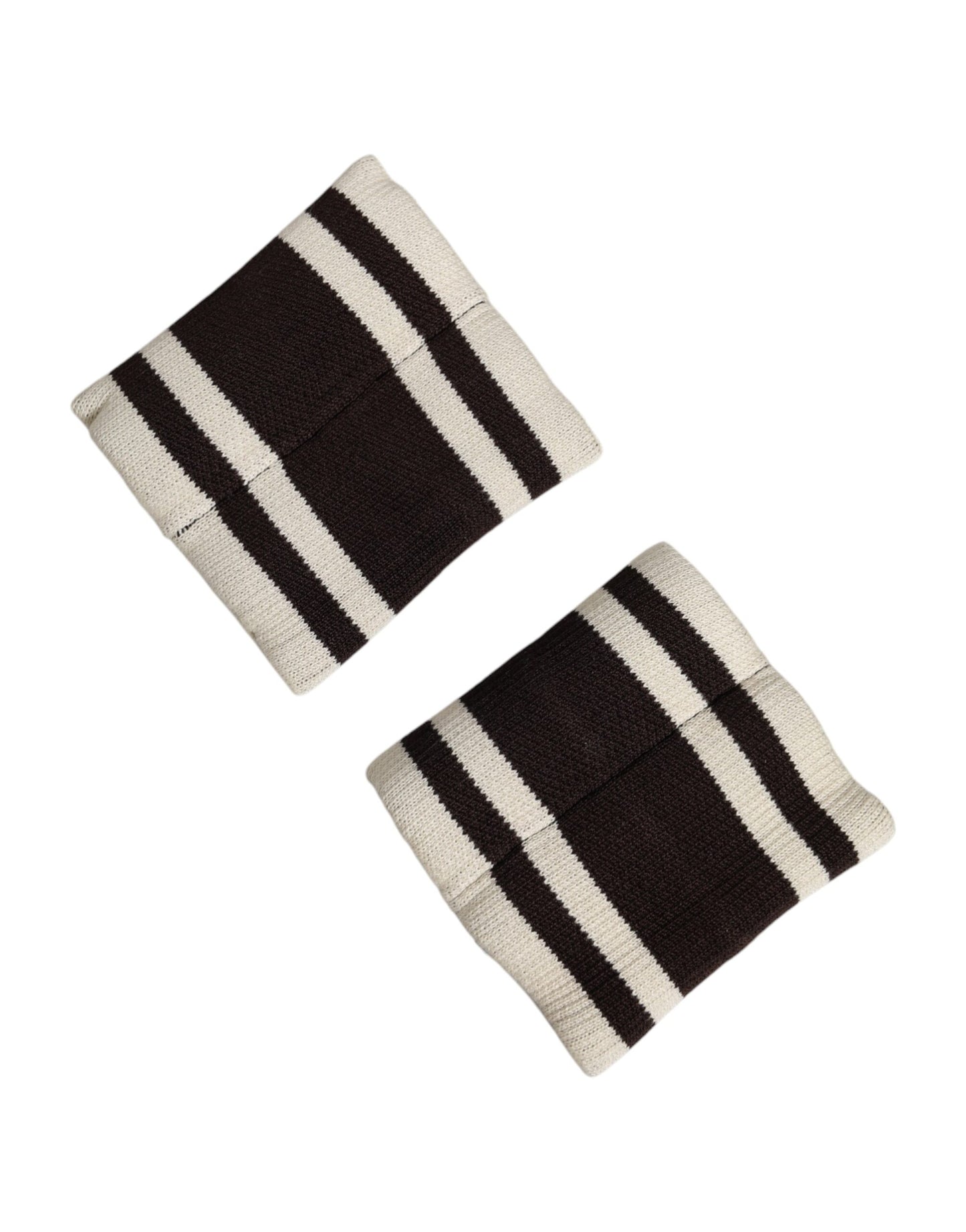 Dolce &amp; Gabbana Zwart Wit DG Logo Katoen 1 Paar Polsbandjes