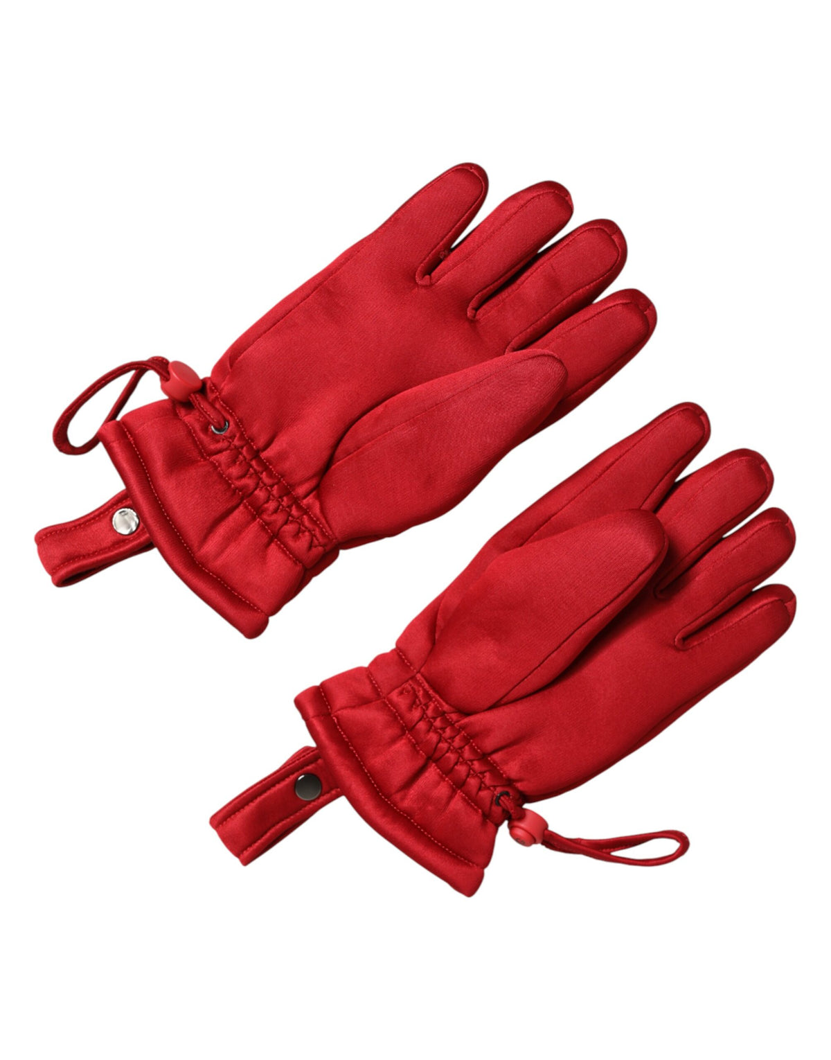 Gants moufles de motard Dolce &amp; Gabbana en viscose rouge