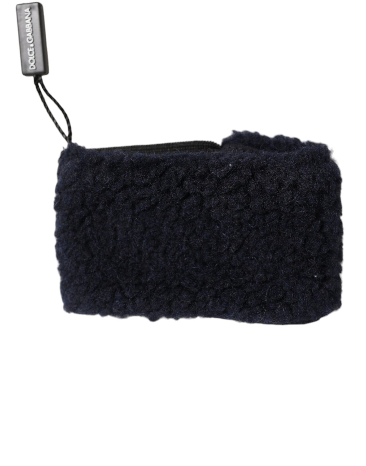 Dolce &amp; Gabbana Bandeau anti-transpiration en laine noire tricotée pour homme
