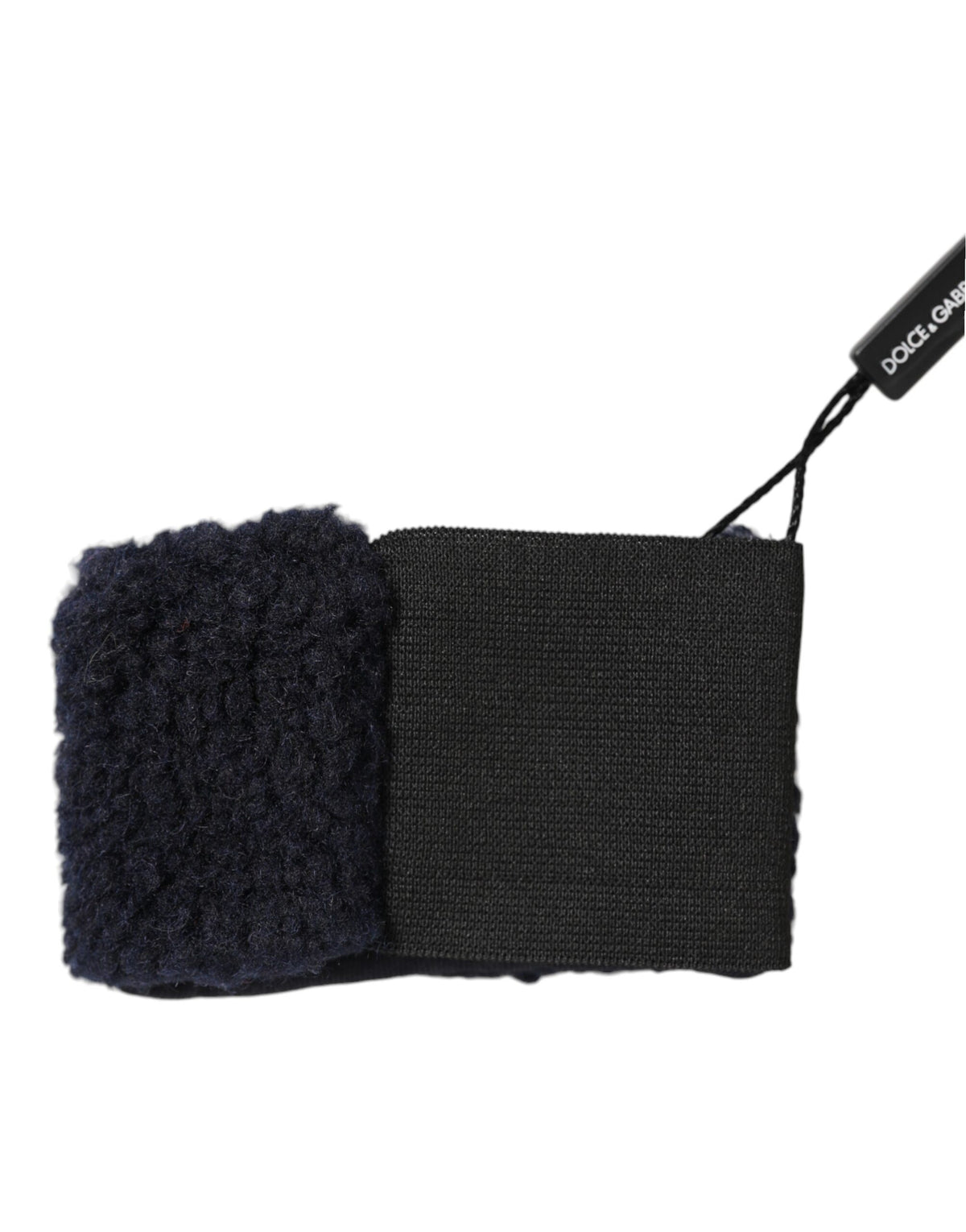 Dolce &amp; Gabbana Bandeau anti-transpiration en laine noire tricotée pour homme