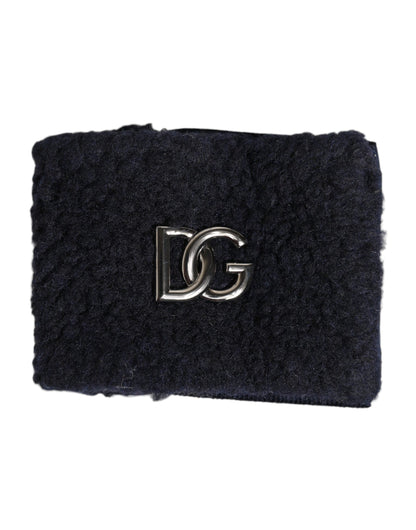 Bracelet Dolce &amp; Gabbana en polyester noir avec logo, taille unique, pour homme