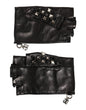 Dolce &amp; Gabbana Zwarte leren handschoenen met studs en vingerloze handschoenen voor heren