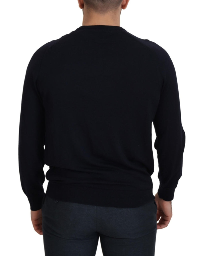 Alpha Studio Pull-over en Laine Noir - Sweatshirt Classique