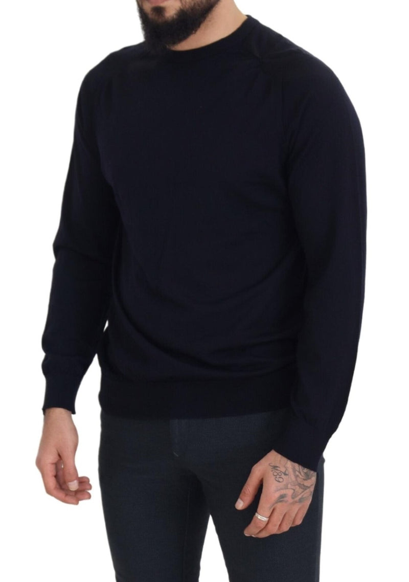 Alpha Studio Pull-over en Laine Noir - Sweatshirt Classique