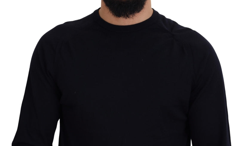 Alpha Studio Pull-over en Laine Noir - Sweatshirt Classique