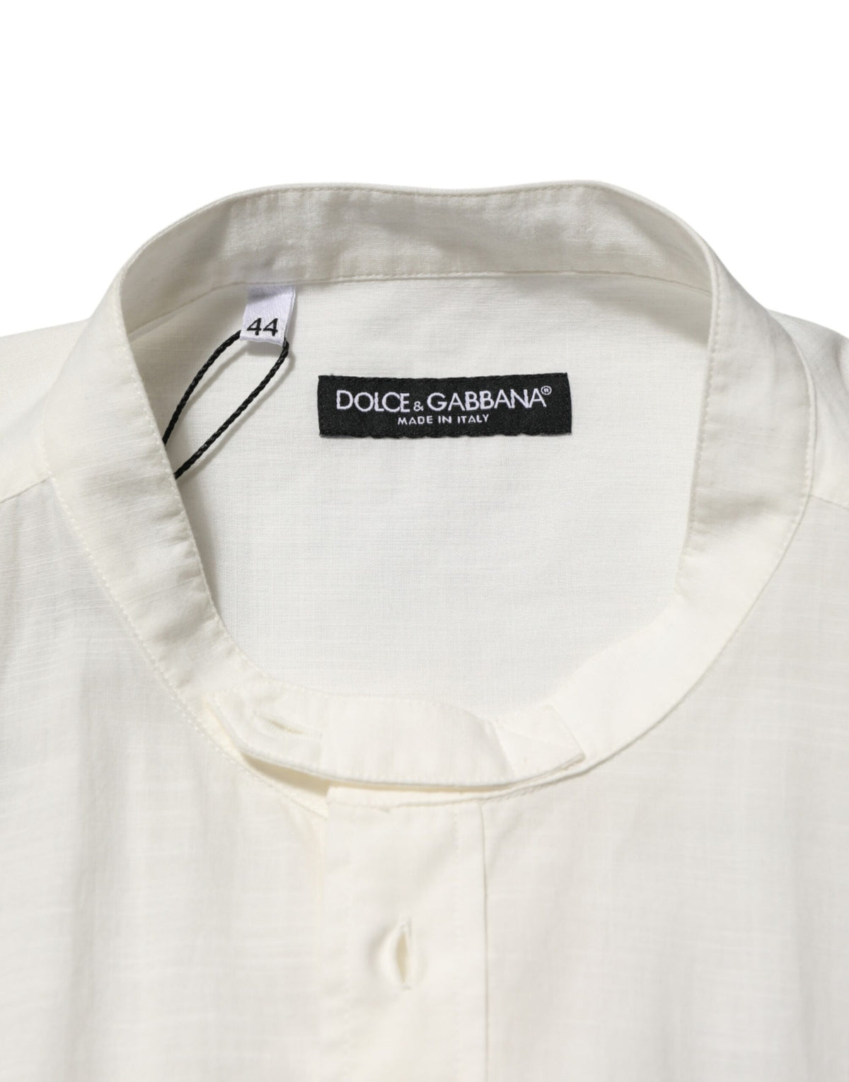 Chemise Dolce &amp; Gabbana blanche en coton à imprimé floral boutonnée