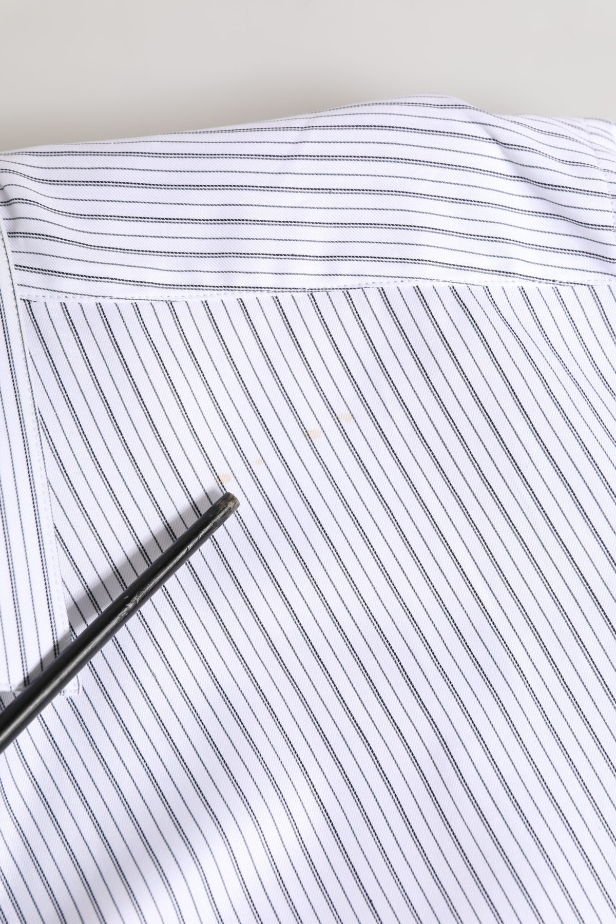 Chemise habillée Dolce &amp; Gabbana à rayures blanches et manches longues, couleur or