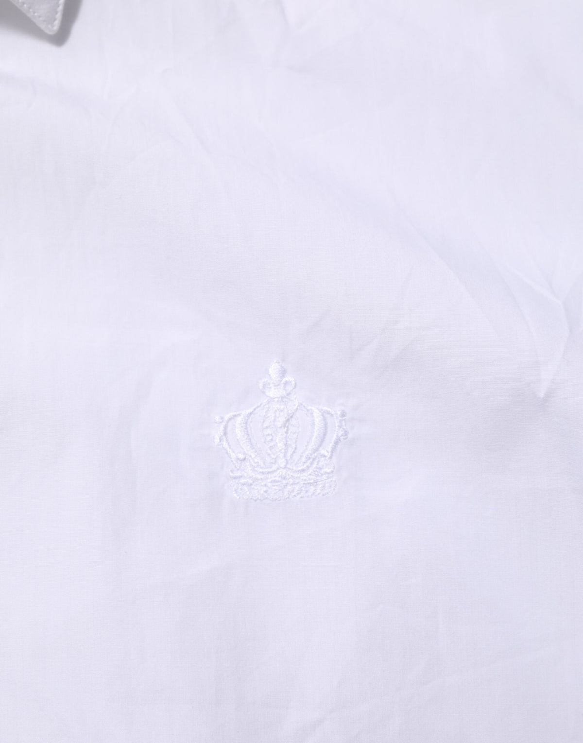 Chemise habillée Dolce &amp; Gabbana Martini blanche en coton à col pour homme