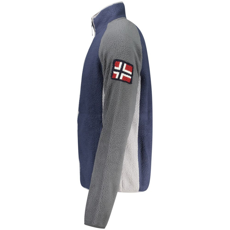Norway 1963 Blue Polyester Sweatshirt - Stylish Comfort