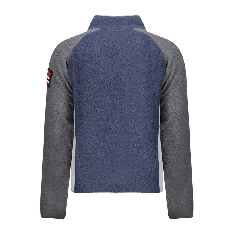 Norway 1963 Blue Polyester Sweatshirt - Stylish Comfort