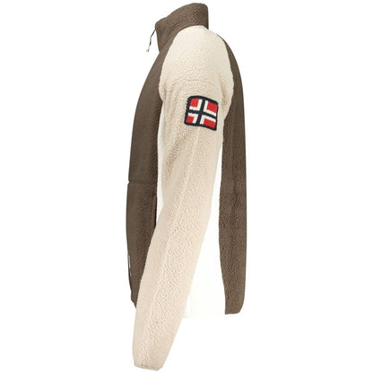 Sweat-shirt marron en polyester Norvège 1963