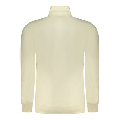 Sweat-shirt en coton blanc fusil