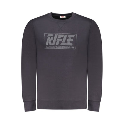 Sweat-shirt en coton bleu fusil