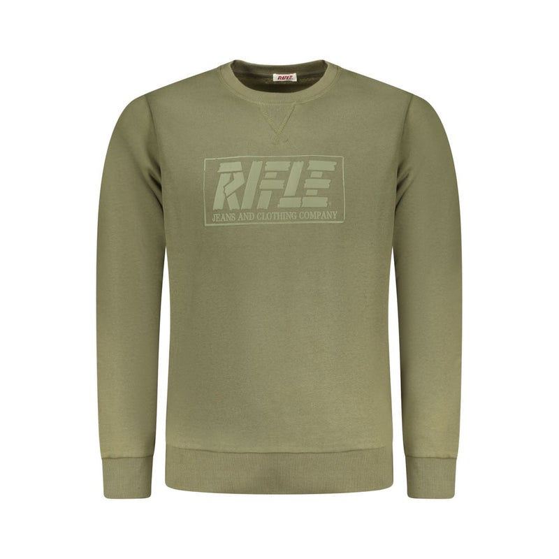 Rifle Green Cotton Sweatshirt - Stylish Comfort for Men