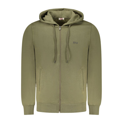 Sweat-shirt en coton vert fusil