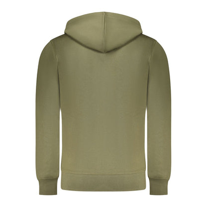 Sweat-shirt en coton vert fusil