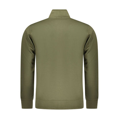Sweat-shirt en coton vert fusil
