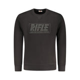 Rifle Black Cotton Sweatshirt - Confort et Élégance